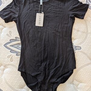 Black Short Sleeve Bodysuit